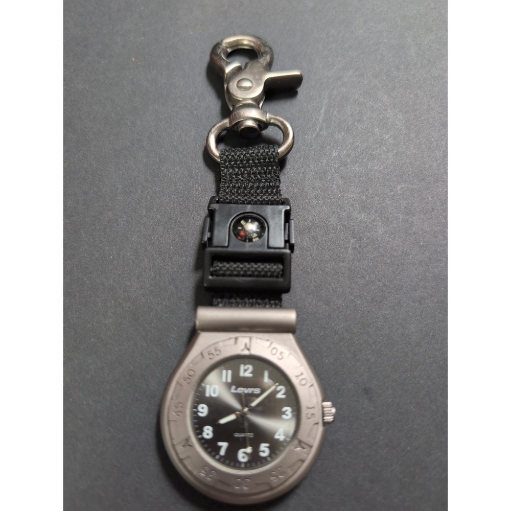 Levi's Pocket Watch Fob with Mini Compass and Metal Clasp 5inches long New Batte